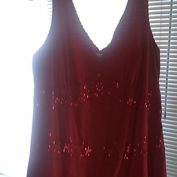 Burgundy Summer Dress - Picture 2 of 4